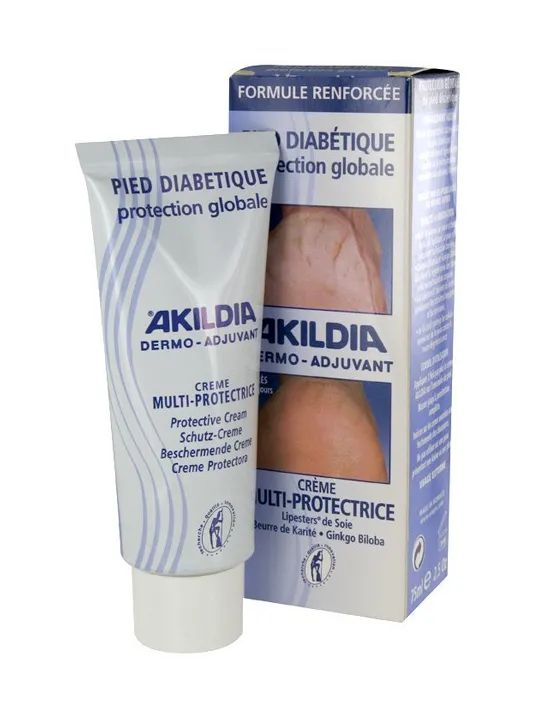 Akildia creme multi protectrice pied diabetique 75ml