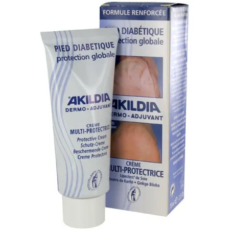 Akildia creme multi protectrice pied diabetique 75ml