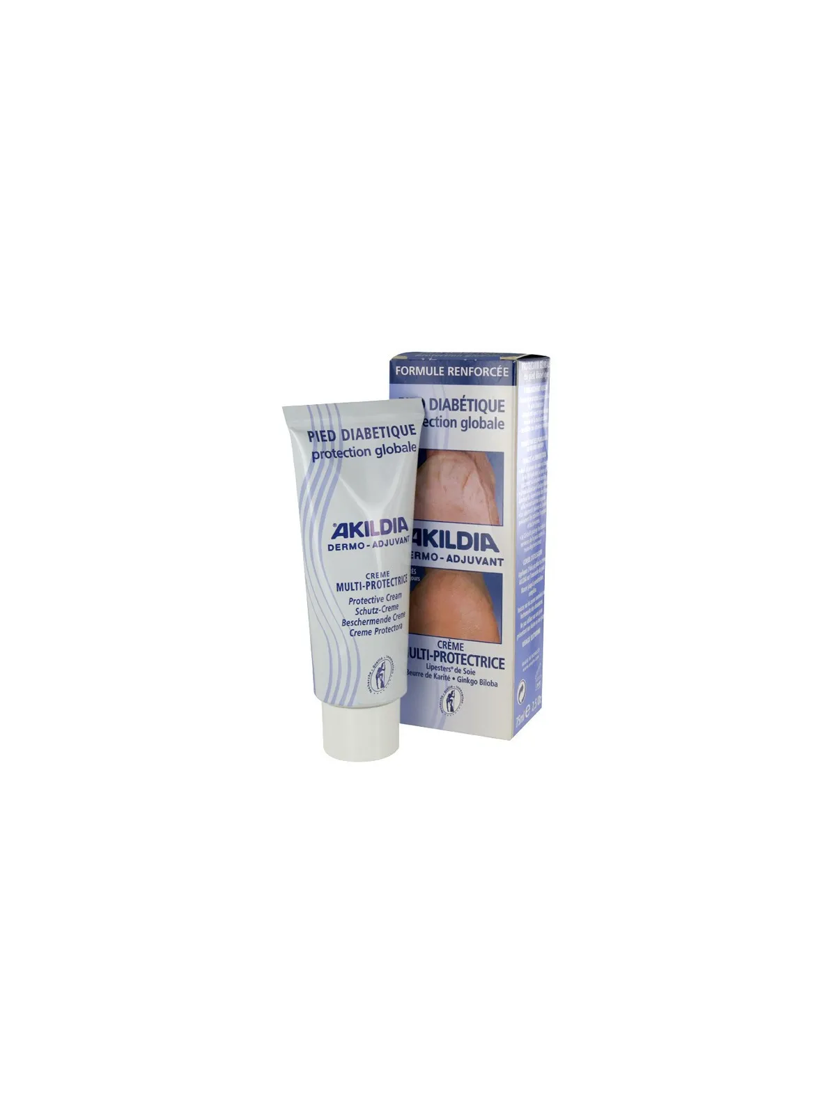 Akildia creme multi protectrice pied diabetique 75ml