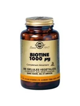 VITAMINE B8 BIOTINE 1000UG 50 GELULES