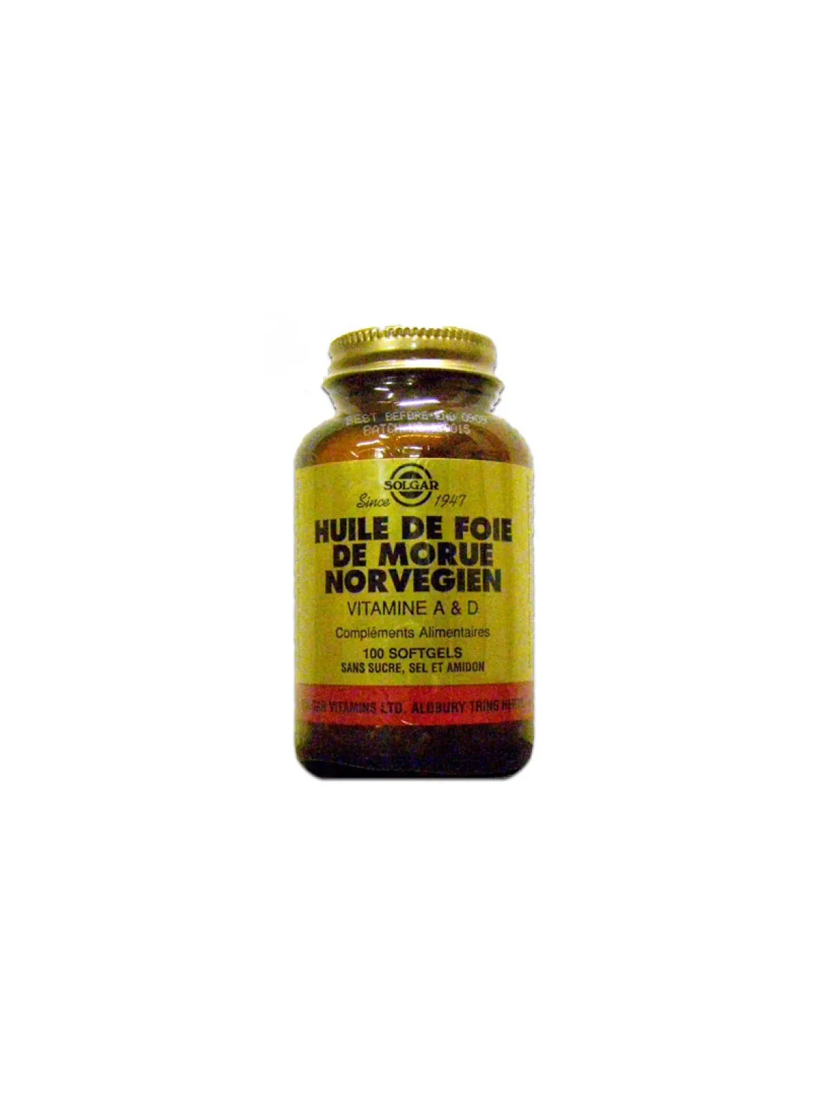 HUILE DE FOIE DE MORUE 100 CAPS