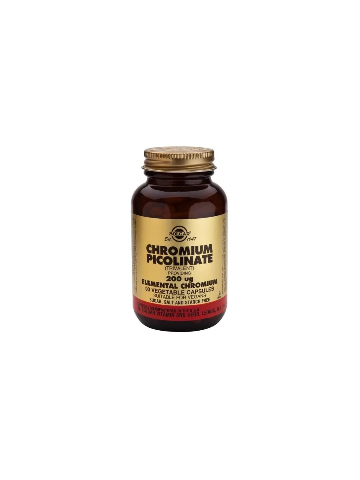 CHROMIUM PICOLINATE 200 MG 90 TABS