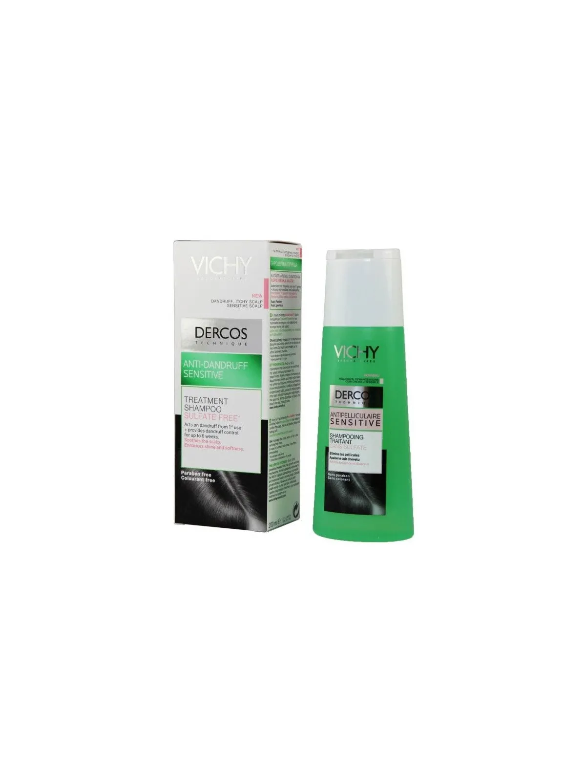 Dercos shampooing antipelliculaire sensitive  200 ml - Vichy