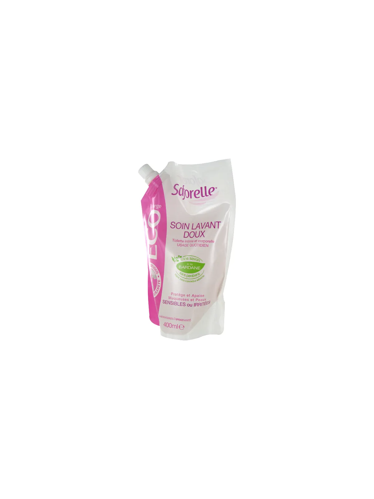 Saforelle eco recharge soin lavant doux px sensibles 400ml