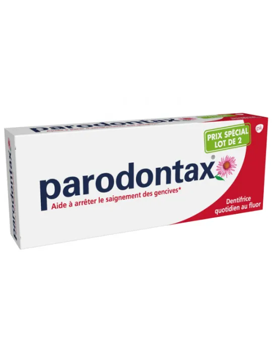 Parodontax pâte saignements/irritations gencives 2 x 75 ml