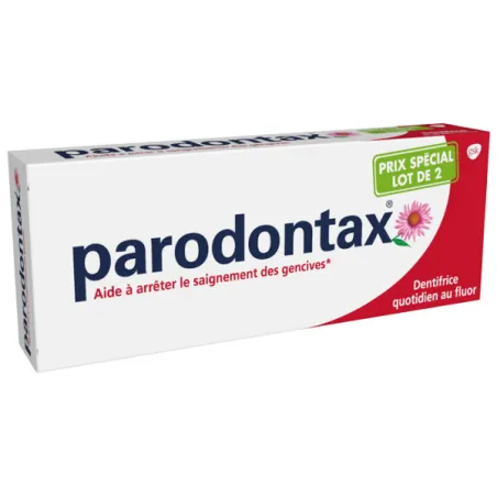 Parodontax pâte saignements/irritations gencives 2 x 75 ml