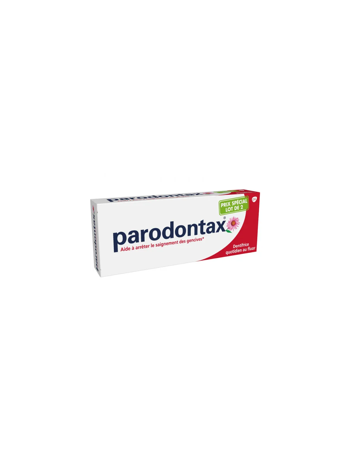 Parodontax pâte saignements/irritations gencives 2 x 75 ml