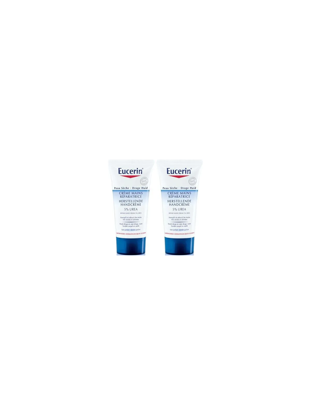 Crème mains réparatrice 5 % d'urée 2 x 75 ml