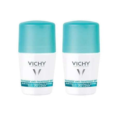 Deodorant anti transpirant anti traces 48 h roll on 2 x 50 ml