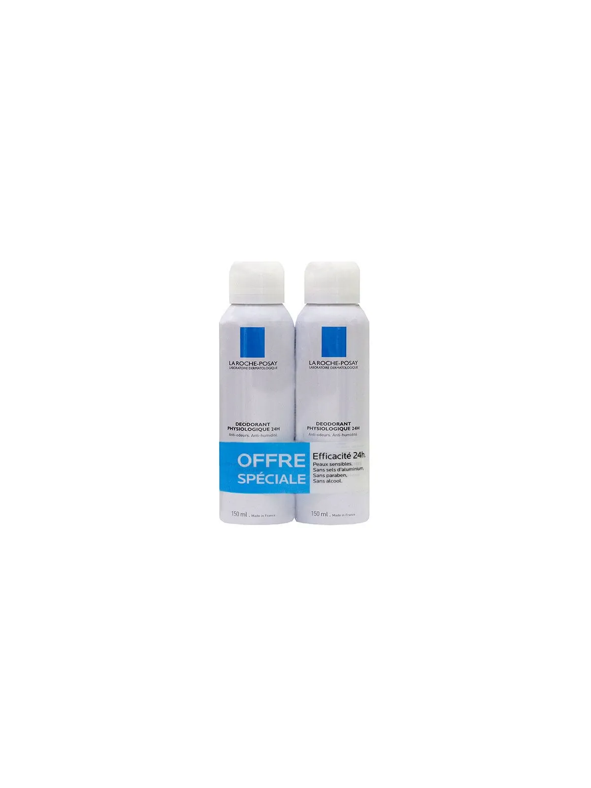 Physio deodorant aérosol  lot de 2