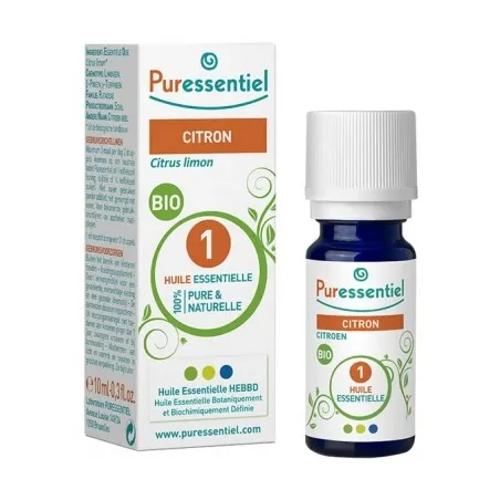 PURESSENTIEL Huile Essentielle de Citron Bio 10ML