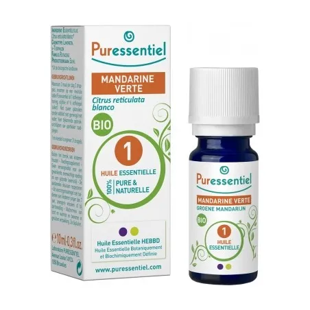 PURESSENTIEL Huile Essentielle de Mandarine Verte Bio 10ML