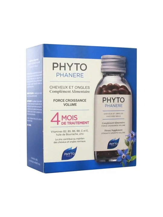 PHYTO Phytophanère Cheveux et Ongles Capsules boite de 240