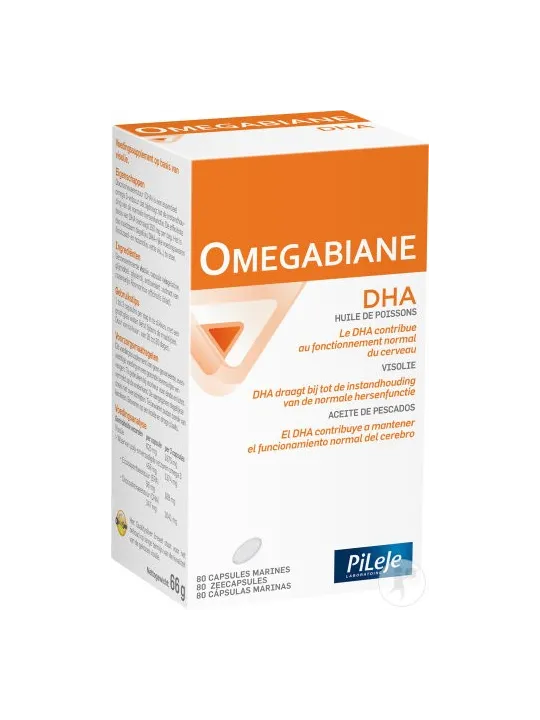 PILEJE Omegabiane DHA Capsules boite de 80