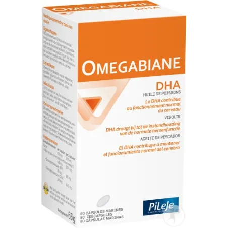 PILEJE Omegabiane DHA Capsules boite de 80