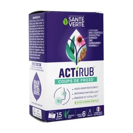 SANTE VERTE Actirub Sachets boite de 15