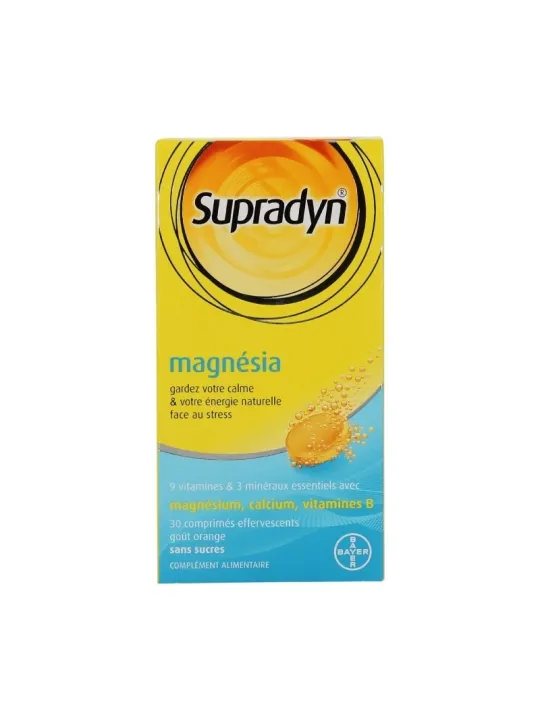 Supradyn magnésia 30 comprimés effervescents