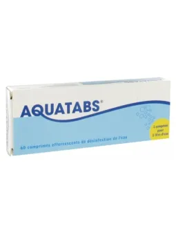AQUATABS Purification de l'Eau Comprimés boite de 60