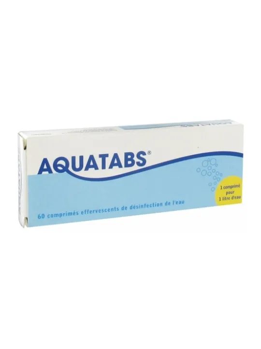 AQUATABS Purification de l'Eau Comprimés boite de 60