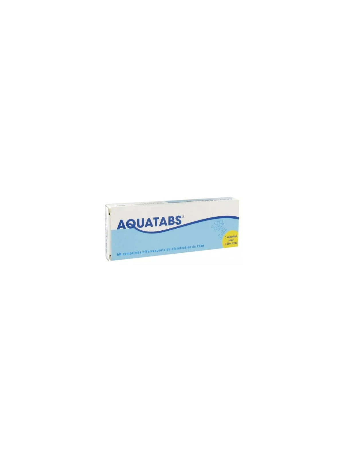 AQUATABS Purification de l'Eau Comprimés boite de 60