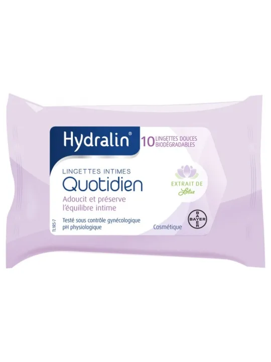 HYDRALIN Quotidien Lingettes Intimes Paquet de 10