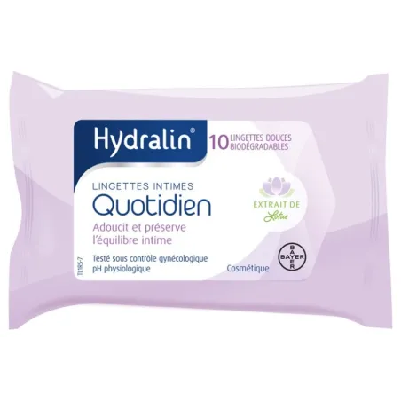 HYDRALIN Quotidien Lingettes Intimes Paquet de 10