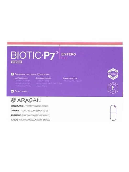 ARAGAN Biotic P7 Entéro Gélules boite de 30
