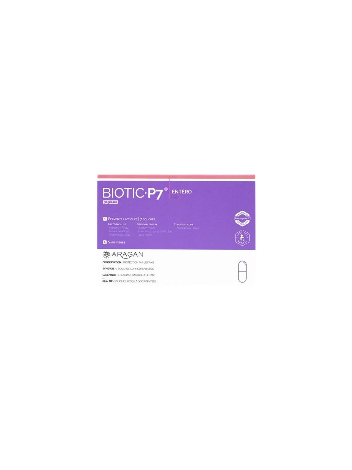 ARAGAN Biotic P7 Entéro Gélules boite de 30