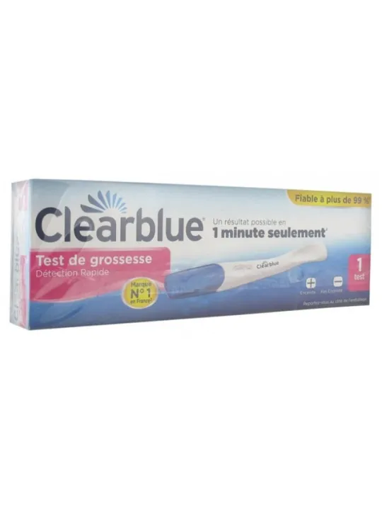 CLEARBLUE Test de Grossesse Détection rapide boite de 1
