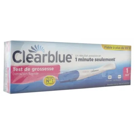 CLEARBLUE Test de Grossesse Détection rapide boite de 1