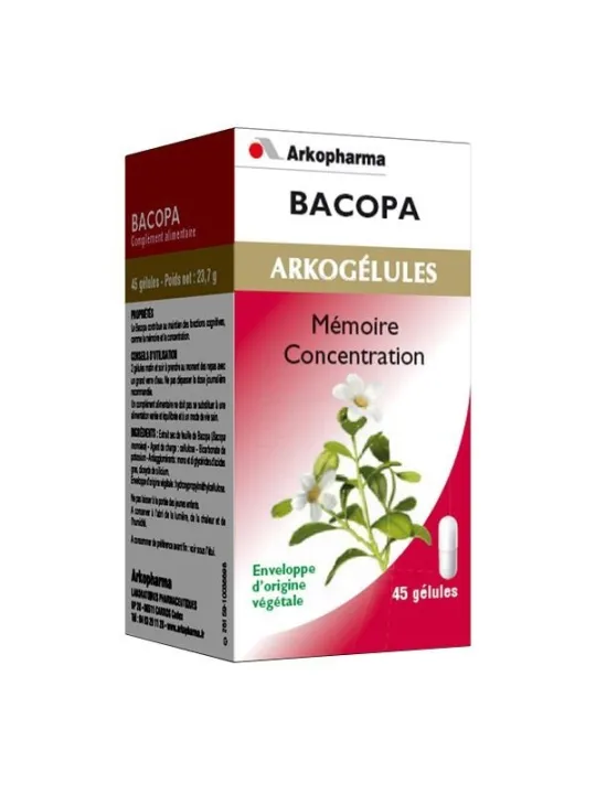 Arkopharma Arkogélules bacopa 45 gélules