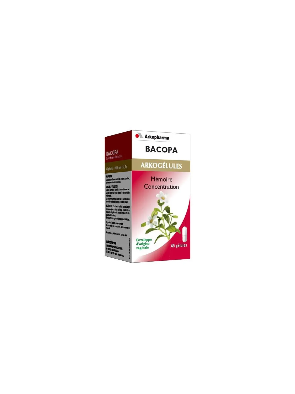Arkopharma Arkogélules bacopa 45 gélules
