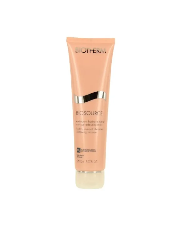 Biotherm biosource mousse nettoyante adoucissante peau sèche 150ml