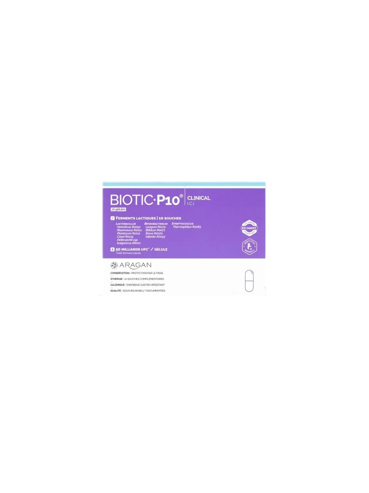 ARAGN Biotic P10 Clinical Gélules boite de 20