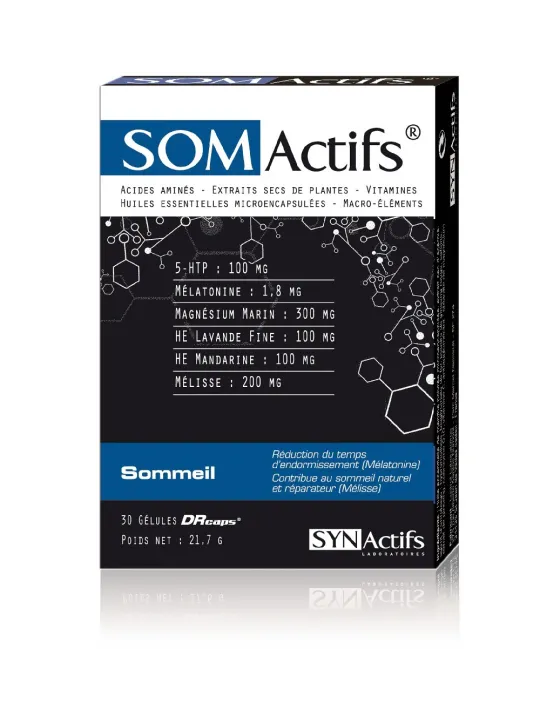SYNACTIFS Somactifs Sommeil Gélules boite de 30