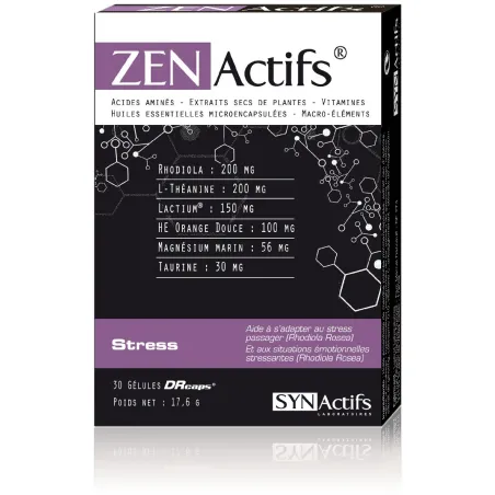 SYNACTIFS ZenActifs Gélules boite de 30