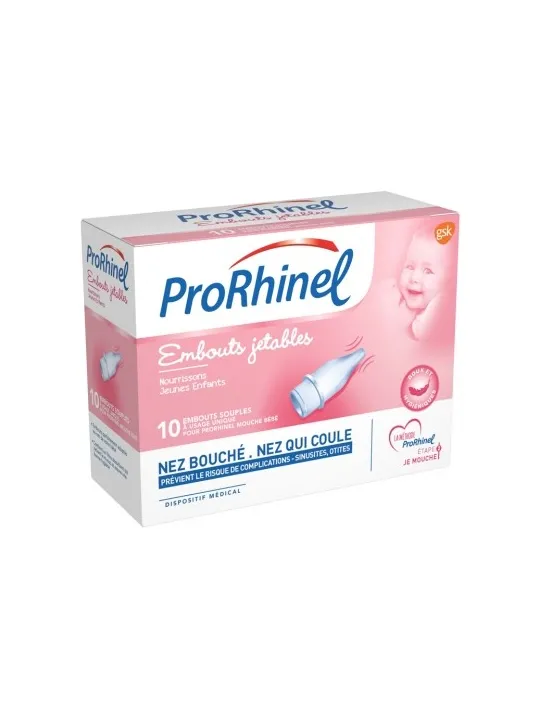 PRORHINEL Embouts Jetables Souples pour Mouche Bébé Boite de 10