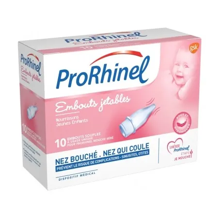 PRORHINEL Embouts Jetables Souples pour Mouche Bébé Boite de 10