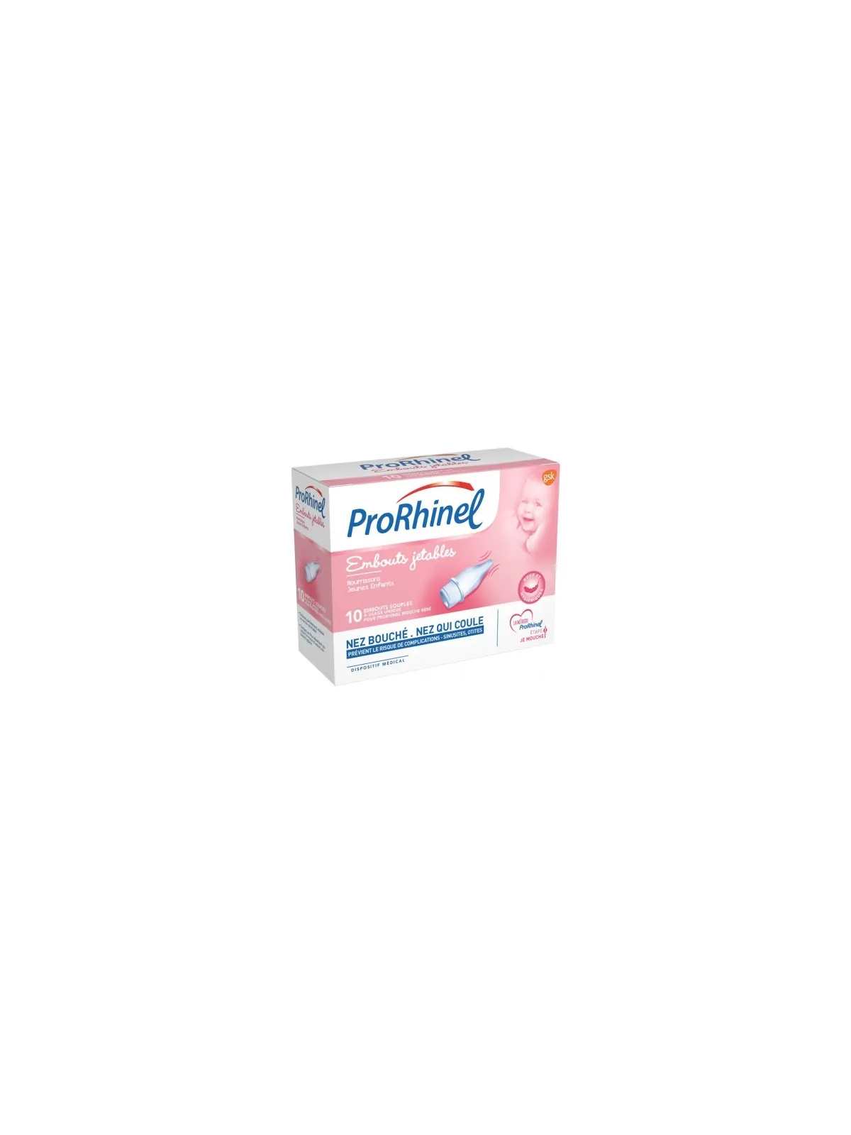 PRORHINEL Embouts Jetables Souples pour Mouche Bébé Boite de 10