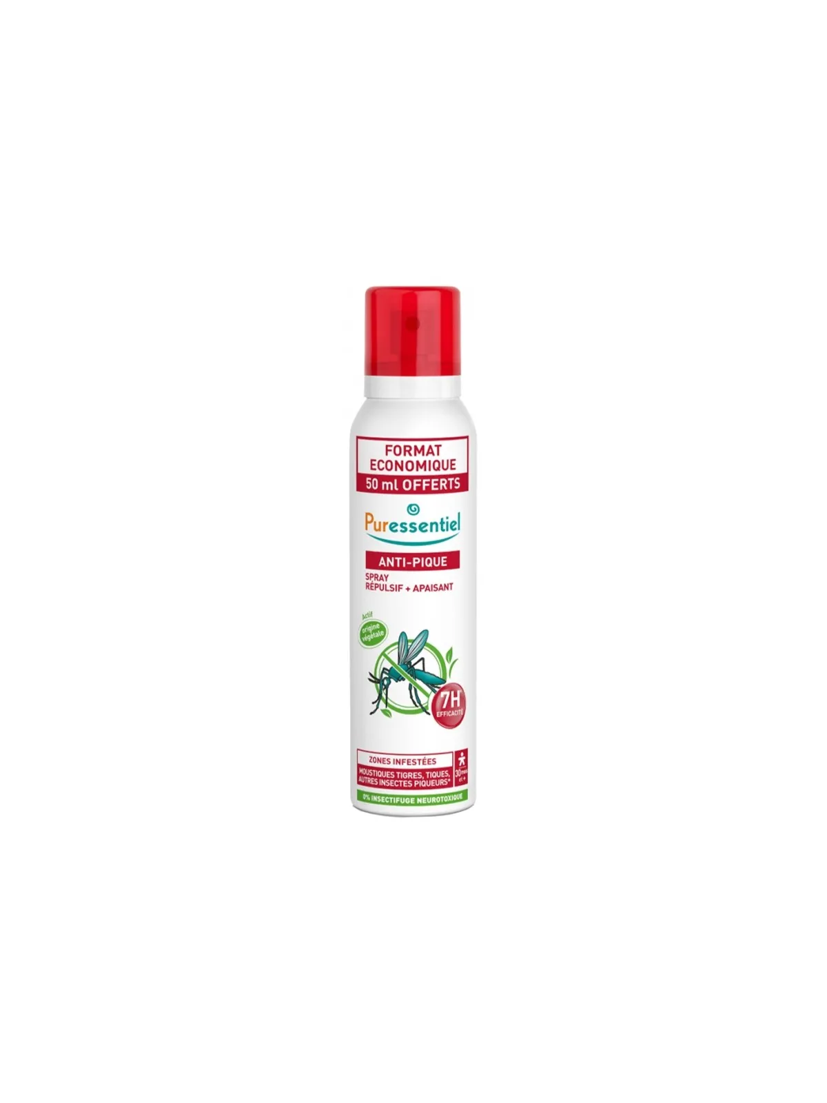 PURESSENTIEL Anti-Pique Spray Répulsif Zones Infestées 7H 200ML