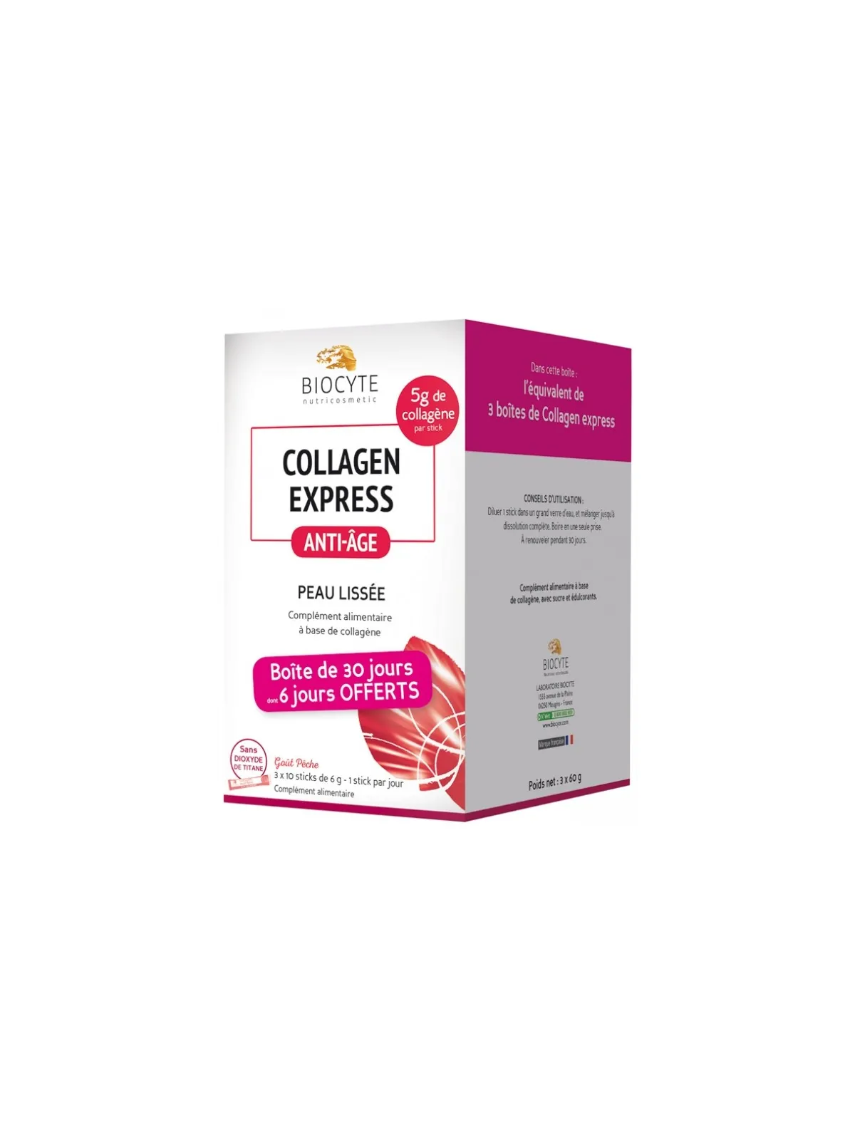 BIOCYTE Collagen Express Sticks boite 30