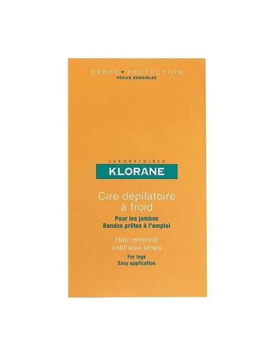 Klorane 6 Doubles Bandes de Cire Froide à l'Amande Douce