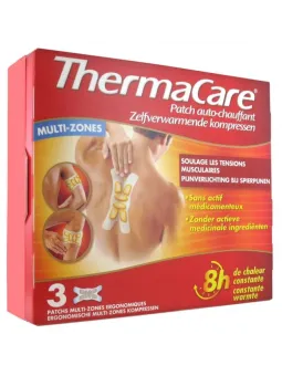 THERMACARE Patch Auto-chauffant 8h Multi-Zones boite de 3