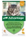 ADVANTAGE 40 Solution Anti-puces pour Chat et Lapin de - 4kg Pipettes boite de 4