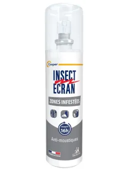 INSECT ECRAN Zones infestées Répulsif Peau Adultes et Enfants 100ML