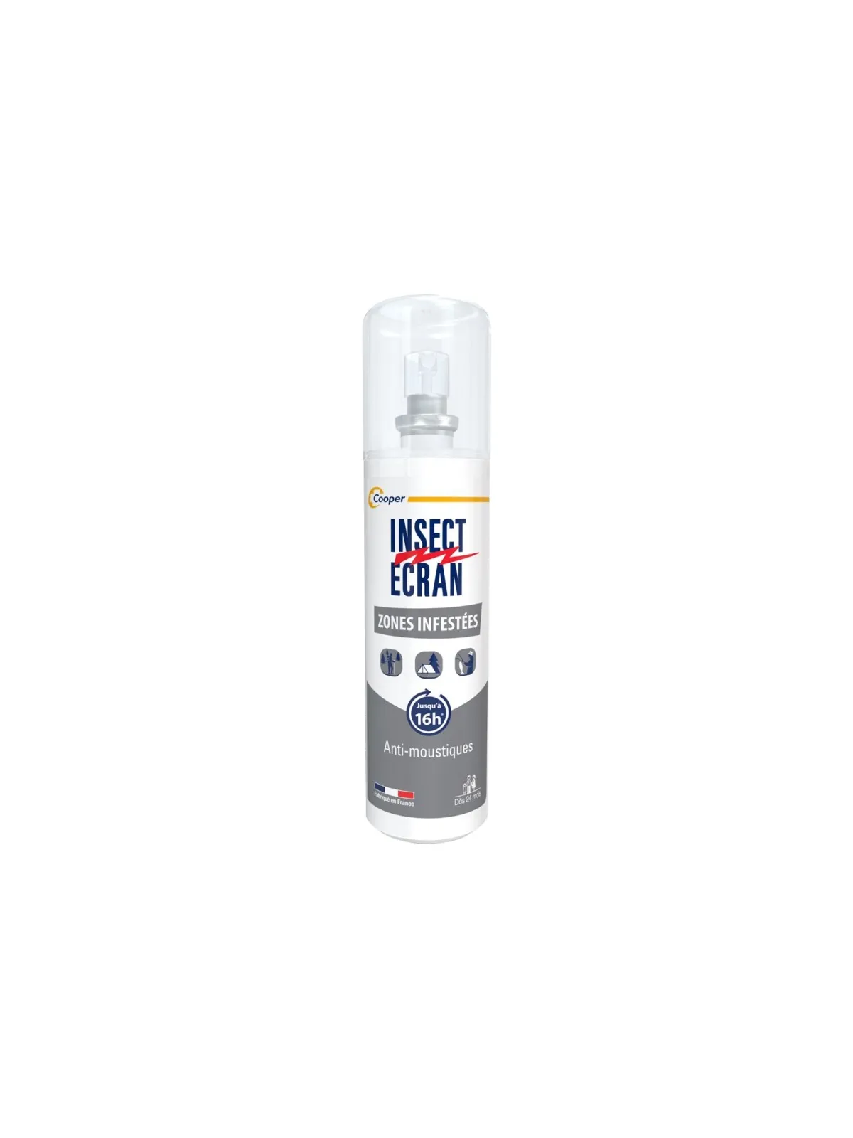 INSECT ECRAN Zones infestées Répulsif Peau Adultes et Enfants 100ML