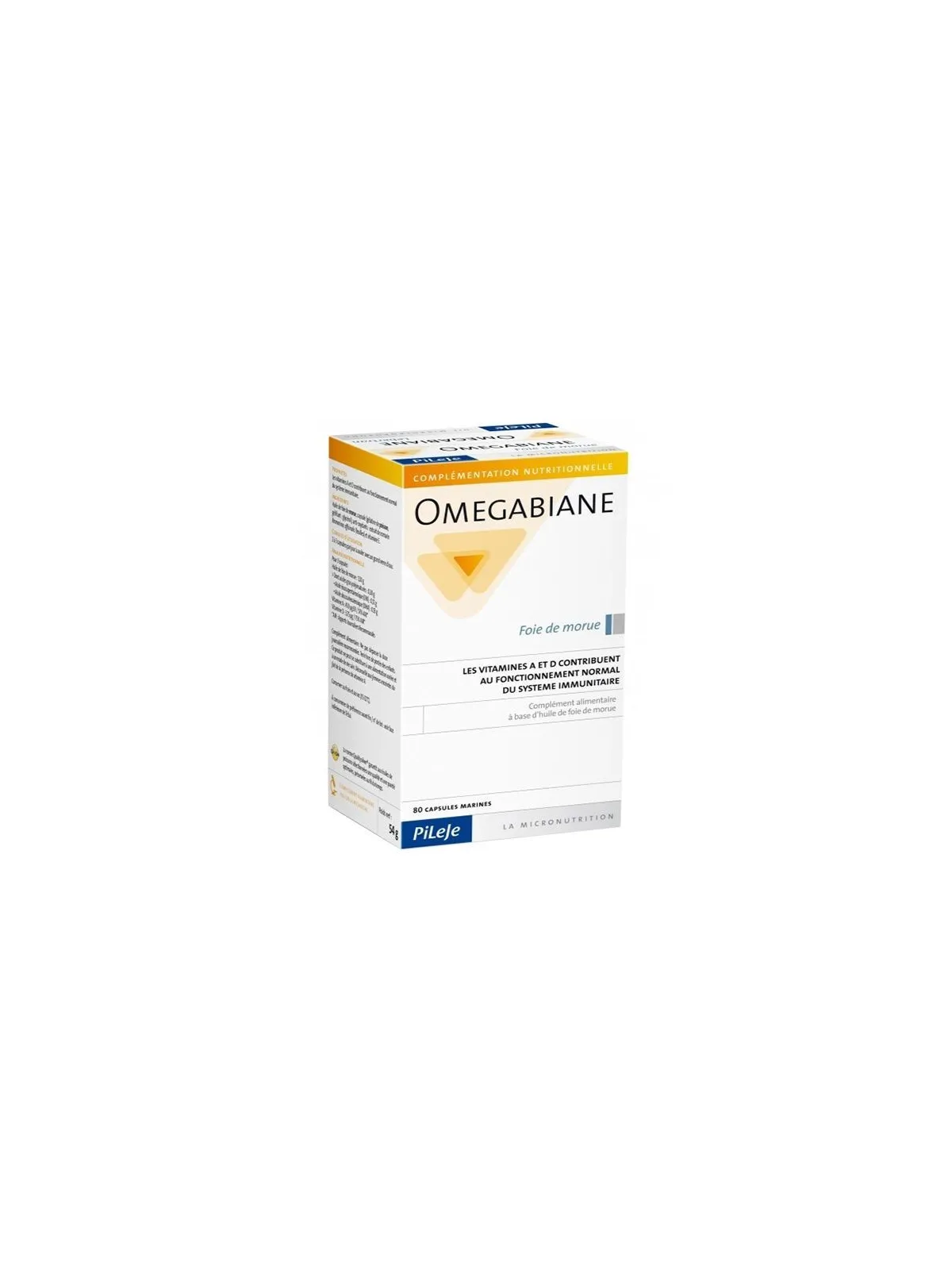 Pilèje omegabiane foie de morue 80 capsules