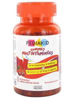 PEDIAKID Gommes Multivitaminées boite de 60