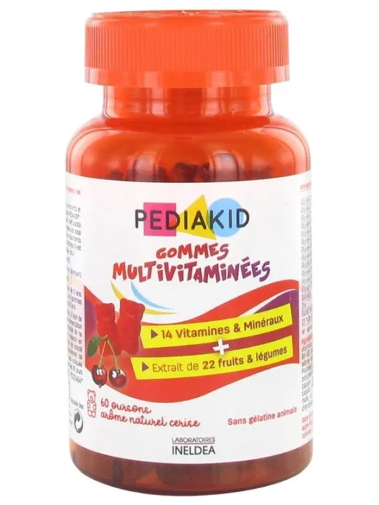 PEDIAKID Gommes Multivitaminées boite de 60