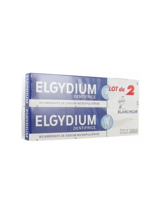 ELGYDIUM Dentifrice Blancheur 2x75ML